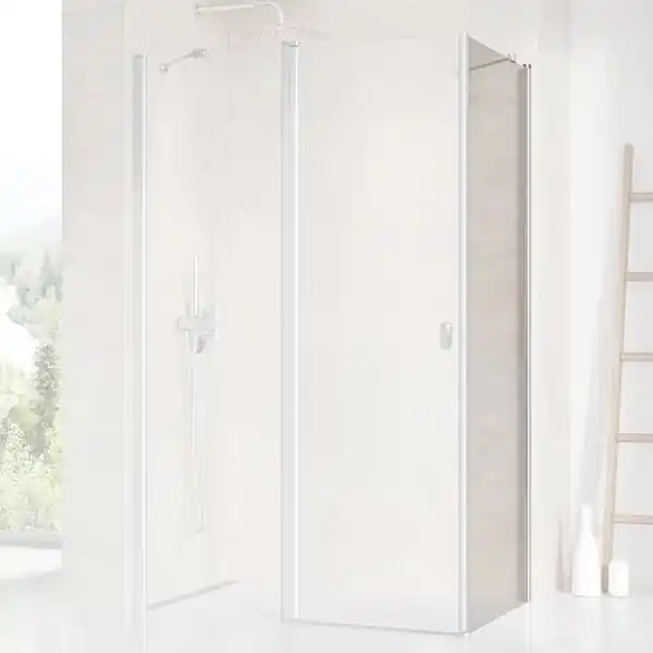 Ravak Chrome CPS-100 Ścianka prysznicowa 100x195 cm profile satyna mat szkło przezroczyste z AntiCalc 9QVA0U00Z1