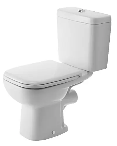 Duravit D-Code Toaleta WC kompaktowa 65x35,5 cm z kołnierzem biała 21110900002
