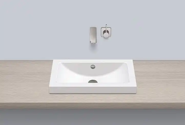 Alape AB.R585.1 Umywalka nablatowa 58,5x34,7x13,5 cm biała 3205000000