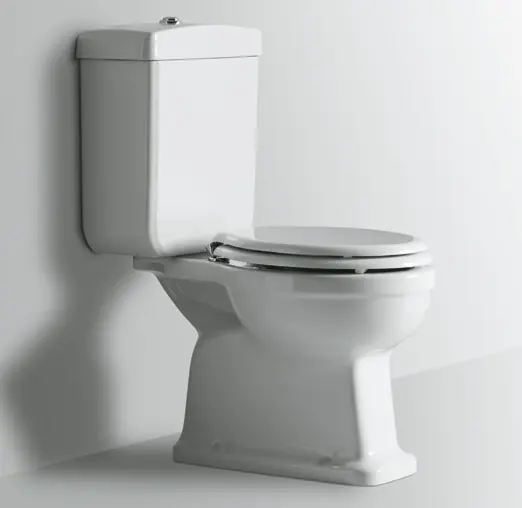 Simas Londra Muszla klozetowa miska WC kompaktowa 39,5x67,5 cm z kołnierzem biała LO931
