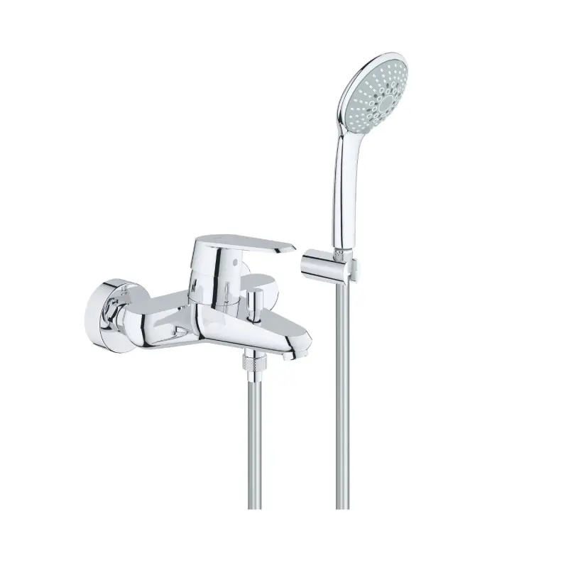 Grohe Eurodisc Cosmopolitan Bateria wannowa natynkowa z zestawem prysznicowym chrom 33395002