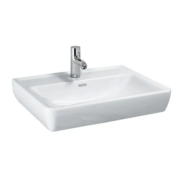 Laufen Pro A Umywalka wisząca 65x48x17 cm z otworem na baterię biała H8189530001041
