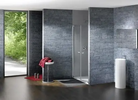 Huppe Studio Paris Elegance Drzwi prysznicowe wahadłowe do wnęki - 100/200 chrom eloxal Szkło Sand Plus Anti-Plaque PT0063C316