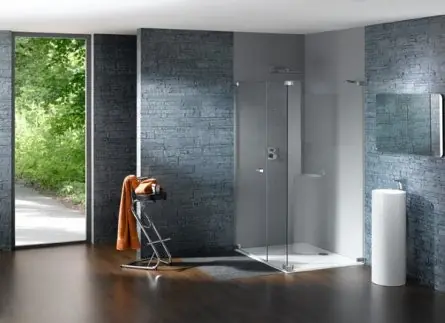 Huppe Studio Paris Elegance Kabina prysznicowa-drzwi skrzydłowe z częścią boczną i ścianką boczną - Mocowanie lewe na wymiar biały Szkło Karo PR0149G311