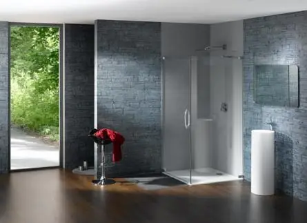 Huppe Studio Paris Elegance Kabina prysznicowa-drzwi skrzydłowe ze ścianką boczną - Mocowanie prawe na wymiar chrom mat Szkło Sand Plus Anti-Plaque PR0119E316