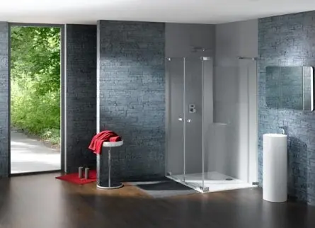 Huppe Studio Paris Elegance Kabina prysznicowa-drzwi wahadłowe ze ścianką boczną - Mocowanie prawe na wymiar chrom eloxal Szkło przezroczyste PR0179C321