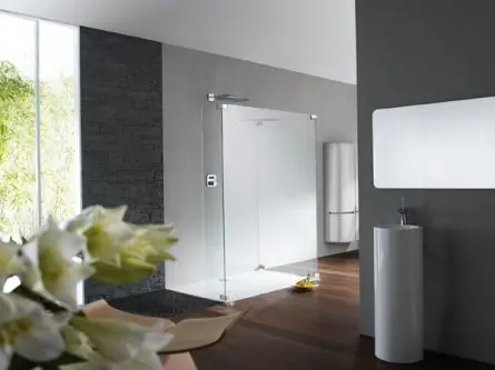 Huppe Studio Paris Elegance Kabina prysznicowa typu Walk-in Model 3 - Mocowanie lewe na wymiar chrom mat Szkło Karo PR0739E311