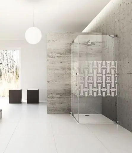 Huppe Studio Berlin Pure Kabina prysznicowa bezramowa drzwi skrzydłowe ze stałym segmentem i ścianką boczną Mocowanie lewe na wymiar chrom eloxal Szkło Intima Anti Plaque BR0129C37