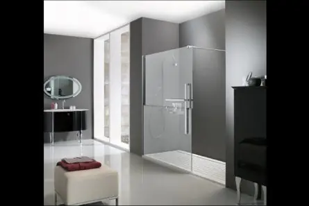 Huppe Duplo Pure Kabina prysznicowa częściowo w ramie-Walk-in - Mocowanie prawe 160/200 chrom/chrom Szkło Karo Anti-Plaque DT0015.C91.312