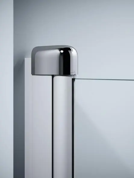 Huppe Design Elegance Ścianka boczna do drzwi wahadłowych - 100/190 chrom eloxal Szkło Sand Plus Anti-Plaque 8E1505.092.316