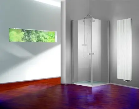 Huppe 501 Design Pure Drzwi prysznicowe skrzydłowe - 100/190 biały Szkło Intima 510602.055.373