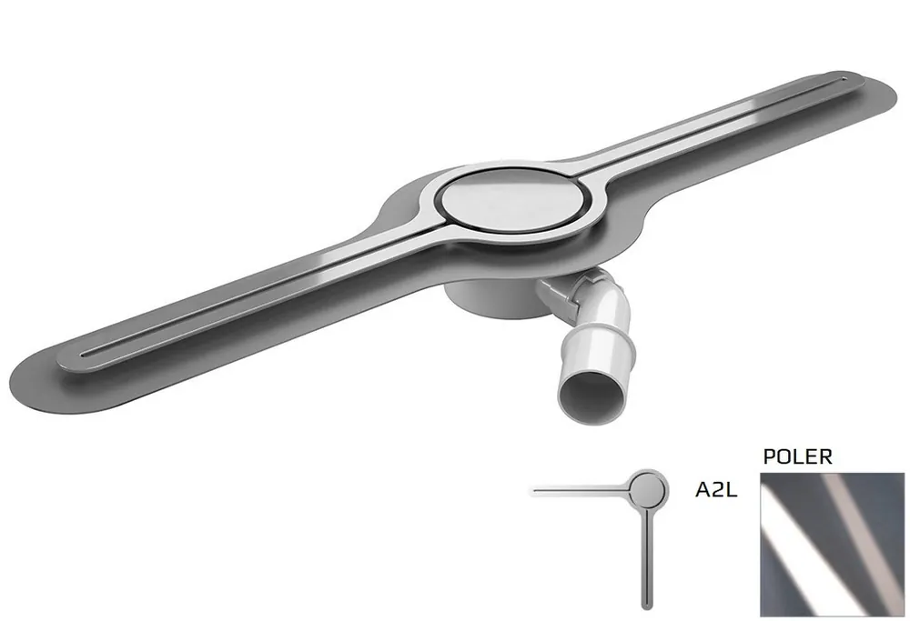 Wiper Eye-drain A2L Odpływ liniowy 100 cm poler WIPEYEDA2L100POL