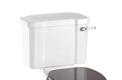 Burlington Close Coupled Zbiornik WC kompaktowy z dźwignią 45,4x21,8x32,7 cm biały C3