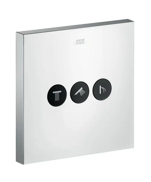 Axor ShowerSelect Square Zawór odcinający podtynkowy do 3 odbiorników chrom 36717000