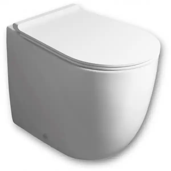 Simas Vignoni Toaleta WC stojąca 56x36,5x42 cm Rimless bez kołnierza biała VI01