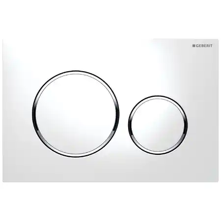 Geberit Sigma20 Przycisk WC okrągły biały/chrom błyszczący 115.882.KJ.1