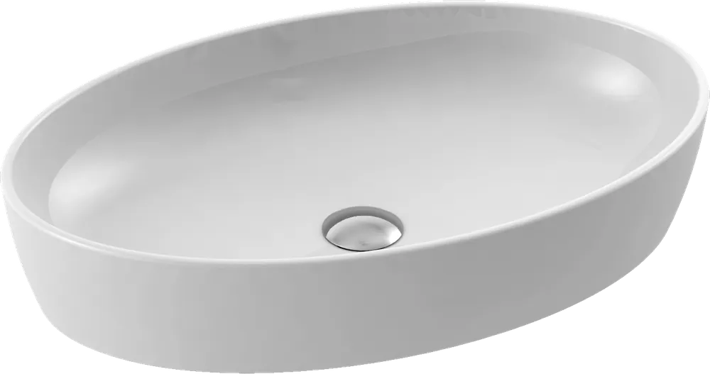Cerastyle One Umywalka nablatowa 67x42,5x13,5 cm biała 076200