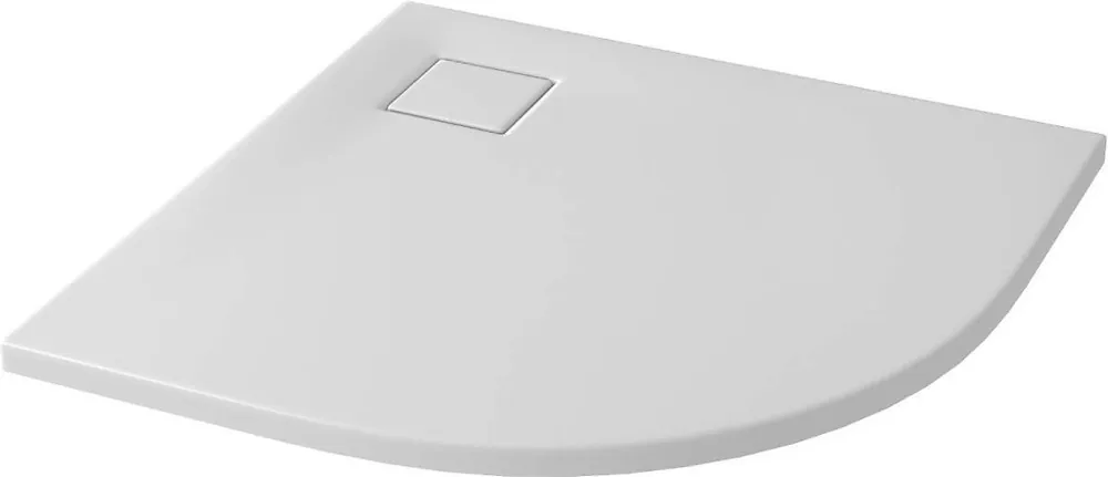 Cersanit Tako Slim Brodzik półokrągły 90x90 cm + syfon biały mat S932-156