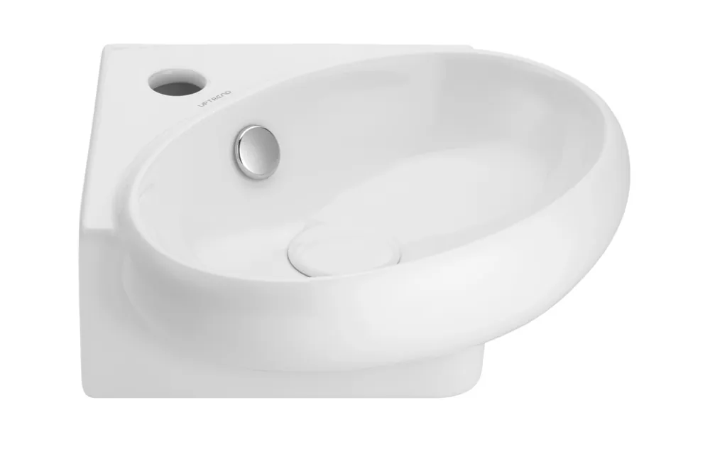 UpTrend Amur Umywalka narożna 38,5x37 cm biały połysk TR4518