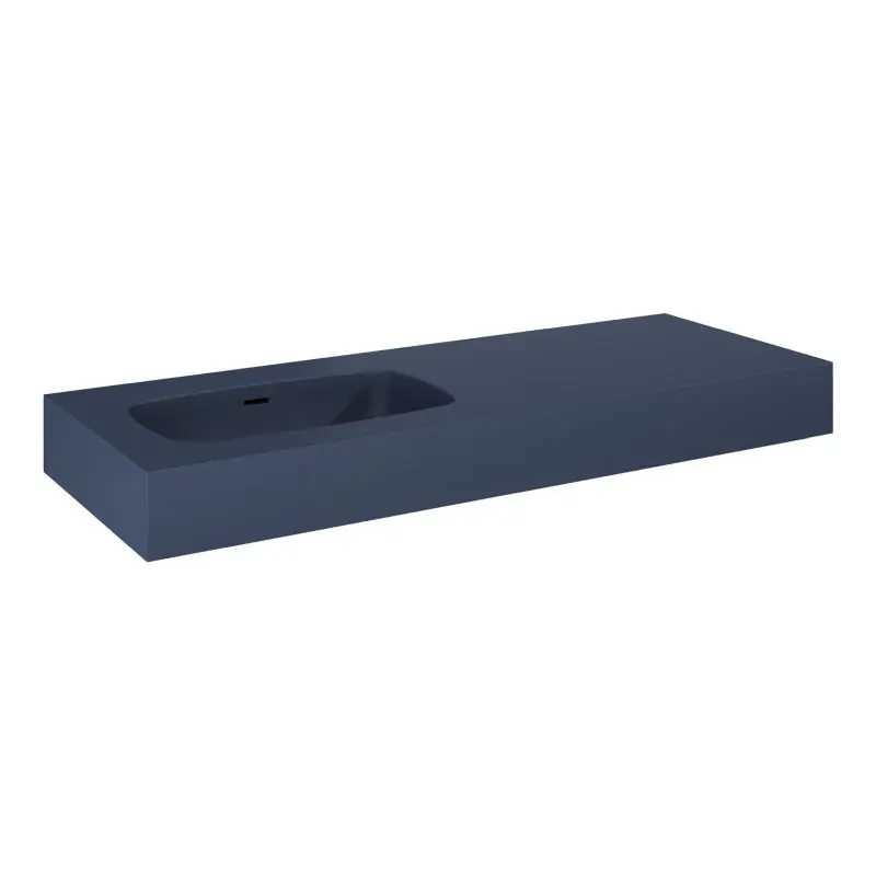 Elita Dimple 120 Umywalka wisząca 121x46 cm lewa navy blue matt 168873/RE041201027030