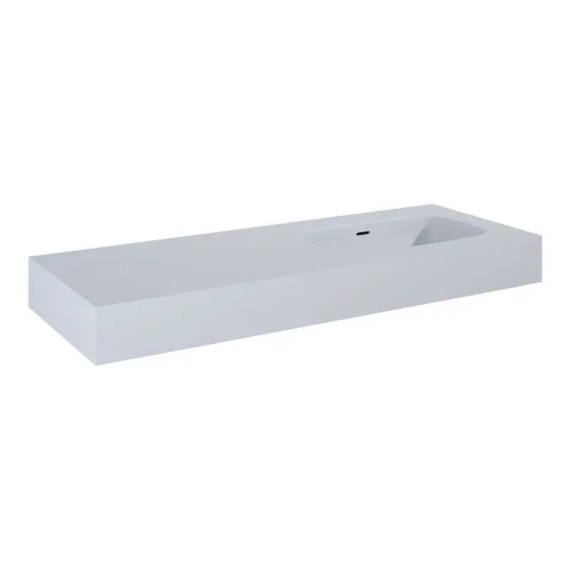 Elita Dimple 120 Umywalka wisząca 121x46 cm prawa stone matt 168877/RE041202027040