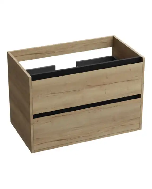 Lavita Minnesota Wood Black 800 Szafka łazienkowa 80,5x46x54,2 cm dąb/czarny 5900378324393