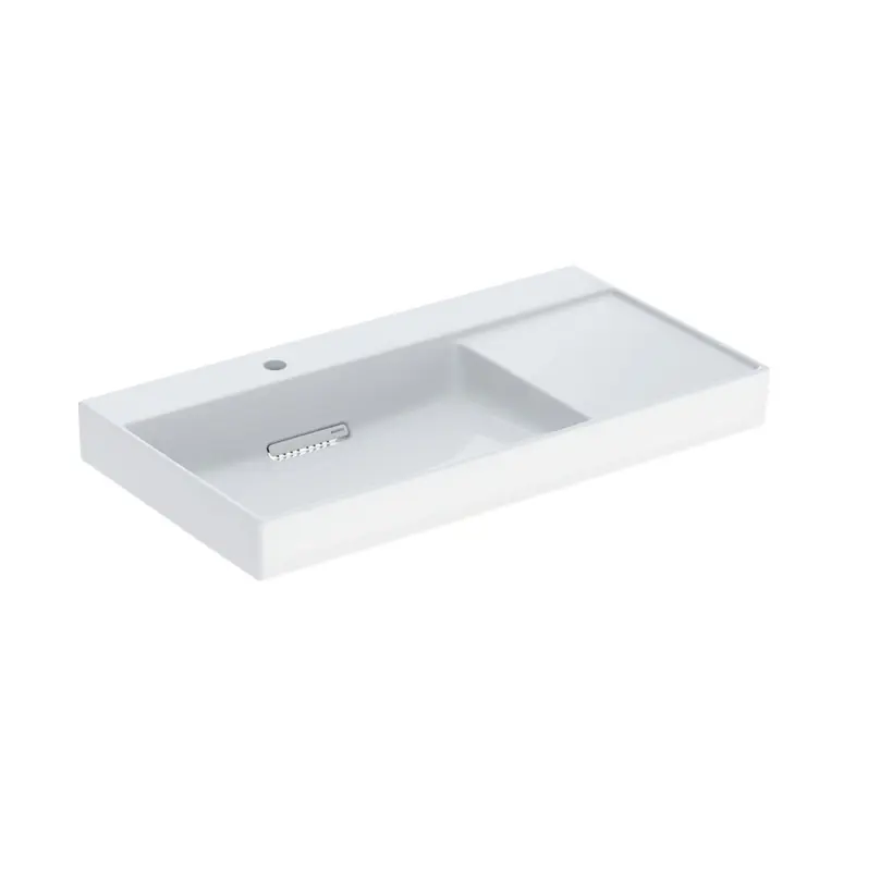 Geberit One Umywalka meblowa z otworem na baterię bez przelewu 90x48 cm biały powłoka KeraTect 505.039.00.1