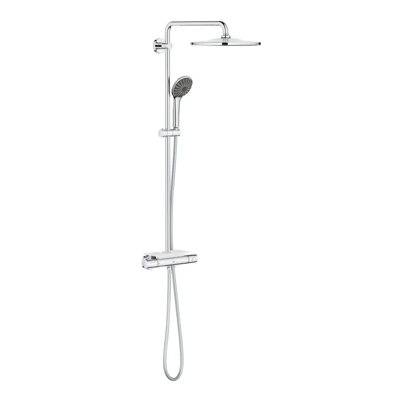 Grohe Vitalio Joy System 310 Zestaw prysznicowy natynkowy termostatyczny z deszczownicą chrom 26401001