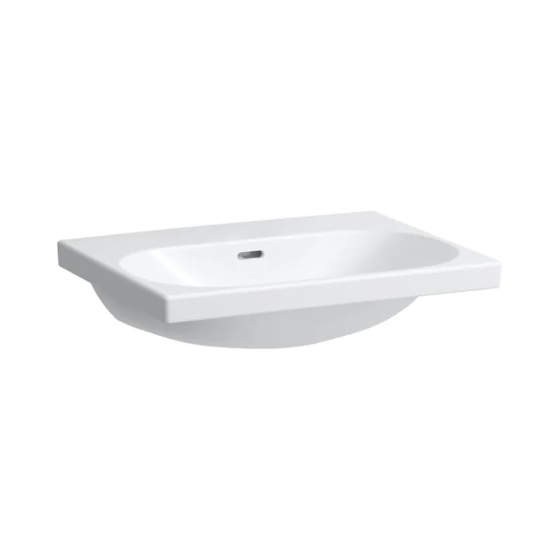 Laufen Lua Umywalka wisząca 60x46 cm bez otworu na baterię biała z powłoką LCC H8160834001091