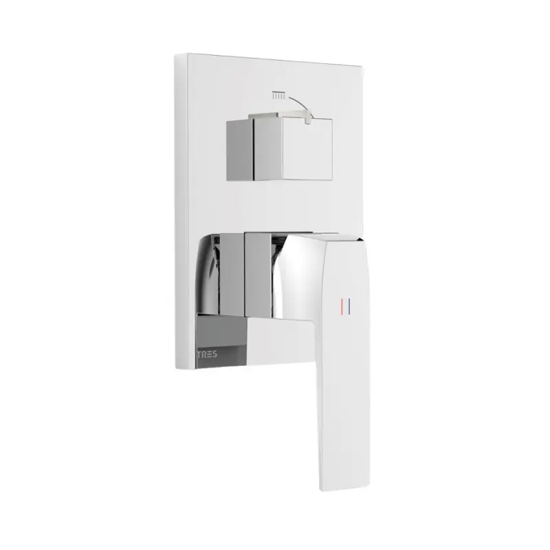 Tres Slim Exclusive Bateria wannowo-prysznicowa podtynkowa chrom 20228110