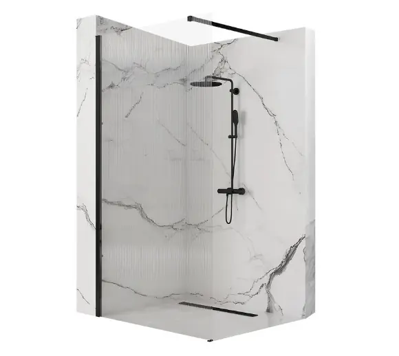 Rea Aero Intimo Kabina Walk-in 120x200 cm profile czarny mat REA-K4122