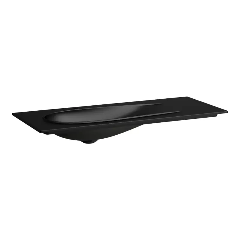 Laufen Ilbagnoalessi Umywalka meblowa 120x50 cm bez otworu na baterię czarny mat H8179797161091