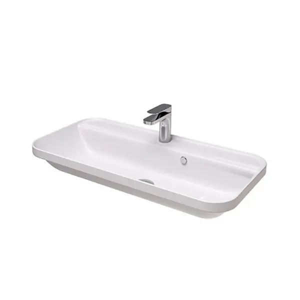 Hidra Gio Evolution Umywalka wpuszczana w blat 80x40 cm biały połysk G280.001
