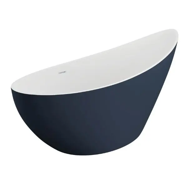 Polimat Zoe Wanna wolnostojąca 180x80 cm granatowa 00517