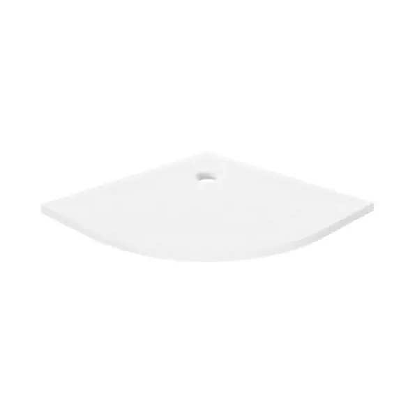 New Trendy Mild Stone Brodzik półokrągły 90x90 cm biały B-0538