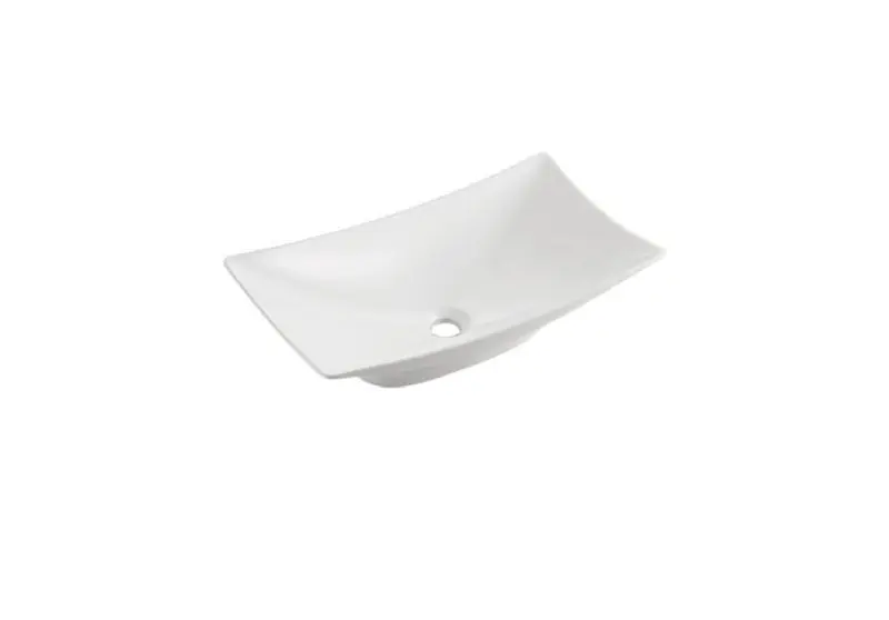 Bathco New Magdalena B Umywalka nablatowa 57,5x32,5 cm biała 0092BN