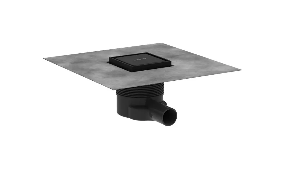Hansgrohe RainDrain Brilliance Odpływ punktowy 10x10 cm czarny mat 56250670