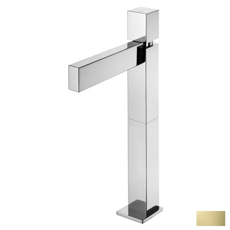 Bruma Adamastor Bateria umywalkowa wysoka z korkiem złota 3012142SR