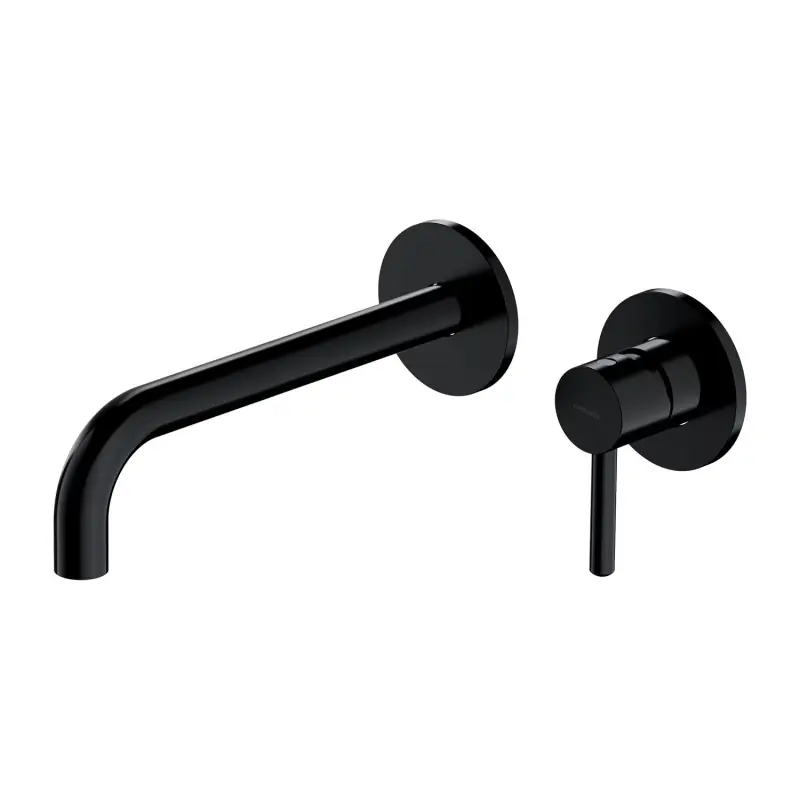 Omnires Y Bateria umywalkowa podtynkowa 21,5 cm czarna Y1215HLBL