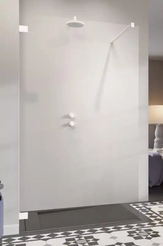 Radaway Essenza Pro White Walk-in Kabina prysznicowa walk-in 95x200 cm profile białe szkło przejrzyste 10103095-04-01