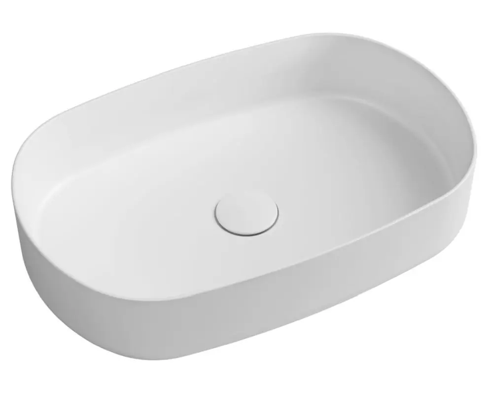 Isvea Infinity Umywalka nablatowa 55x36 cm biały mat 10NF65055-2L