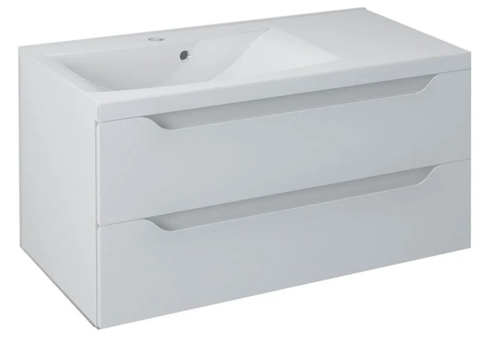 Sapho Wave Szafka podumywalkowa 90x48x45 cm lewa biała WA092-3030