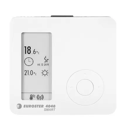 Euroster E4040Smart Regulator temperatury WIFI biało/szary E4040Smart