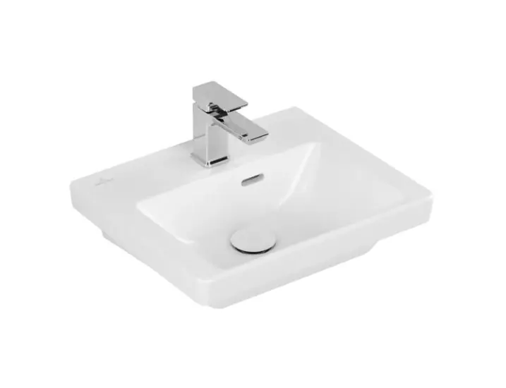 Villeroy & Boch Subway 3.0 Umywalka wisząca 45x37 cm z przelewem biały mat z powłoką CeramicPlus 437045RW