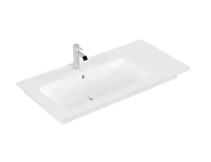 Villeroy & Boch Venticello Umywalka meblowa 100x50 cm lewa jeden otwór na baterię biały mat z powłoką CeramicPlus 4134L1RW