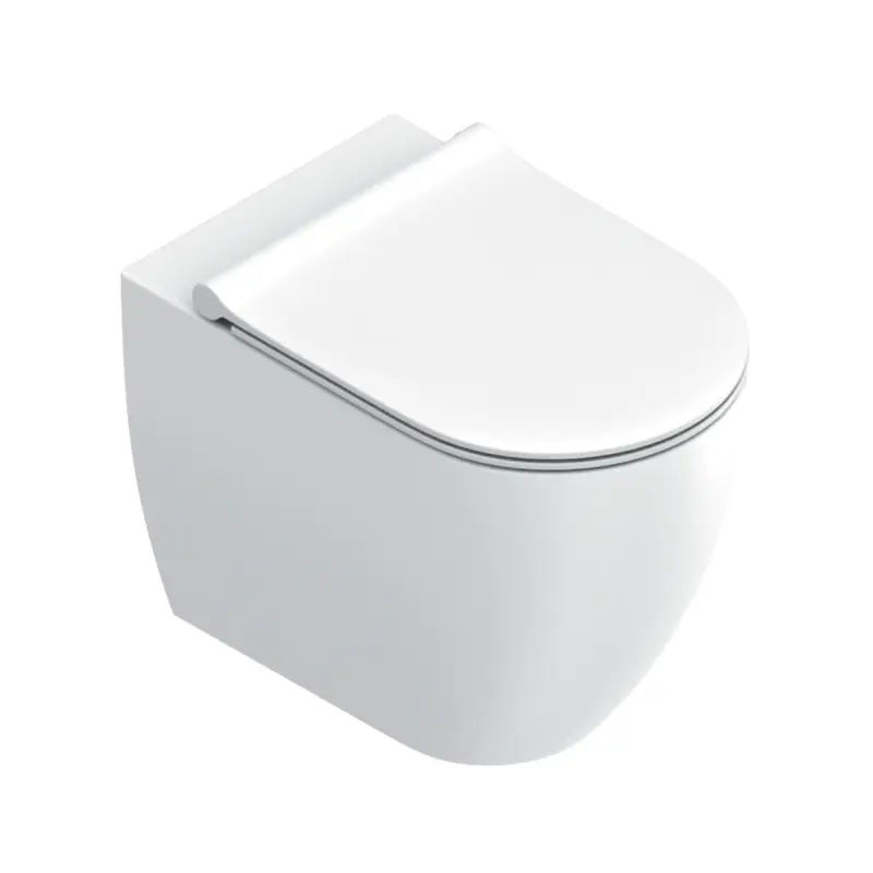 Catalano Sfera Toaleta WC stojąca Silentech bez kołnierza spłukiwanie wirowe biały mat 1VPS54RNBM/0514550021