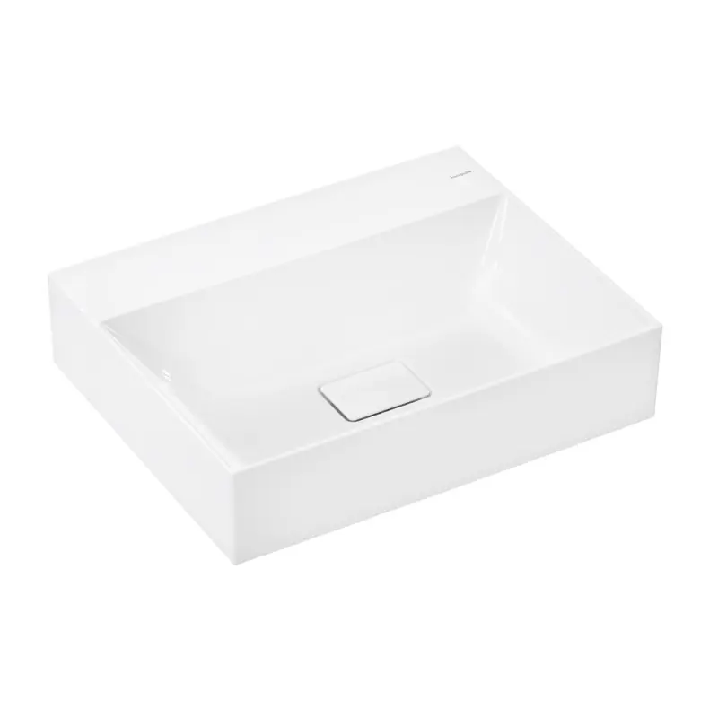 Hansgrohe Xevolos E Umywalka nablatowa 60x48 cm bez otworu na baterię biały połysk z powłoką SmartClean 61095450
