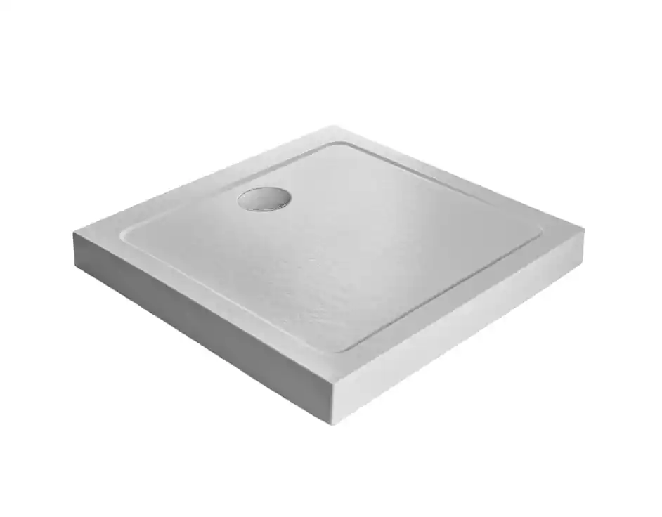 Radaway Doros C Compact Brodzik kwadratowy 90x90 cm stone biały SDRC9090-05-04S