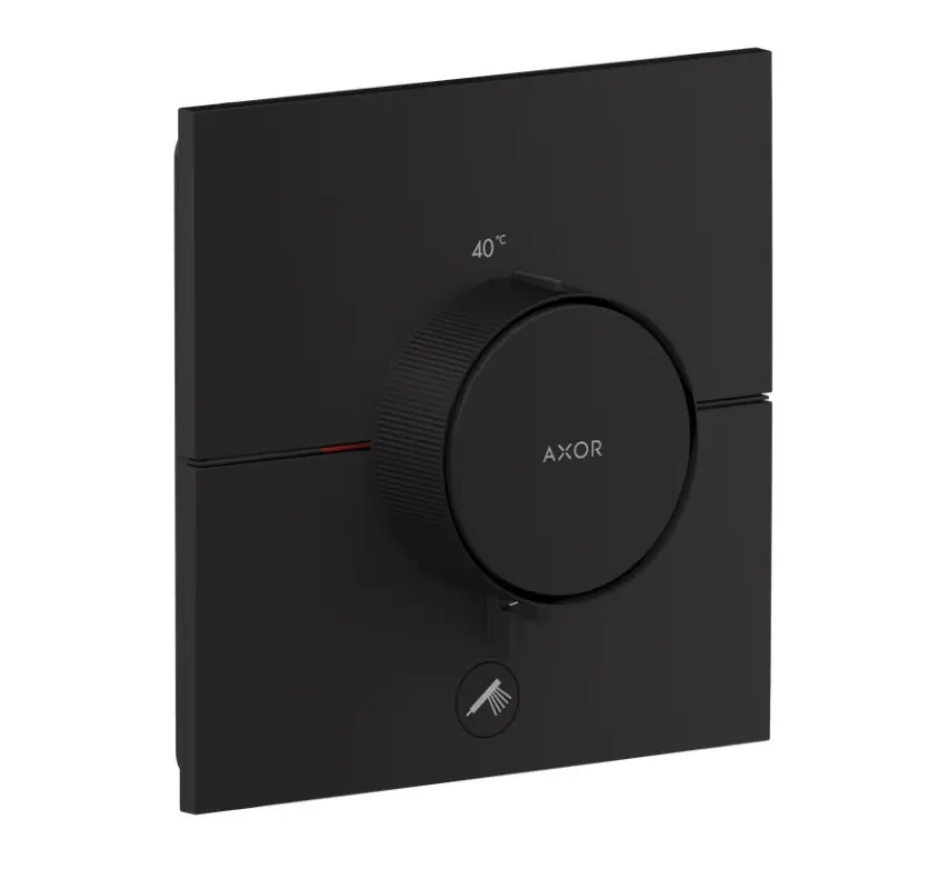 Axor ShowerSelect ID Bateria prysznicowa termostatyczna podtynkowa 1 odbiornik z dodatkowym wyjściem czarny mat 36777670