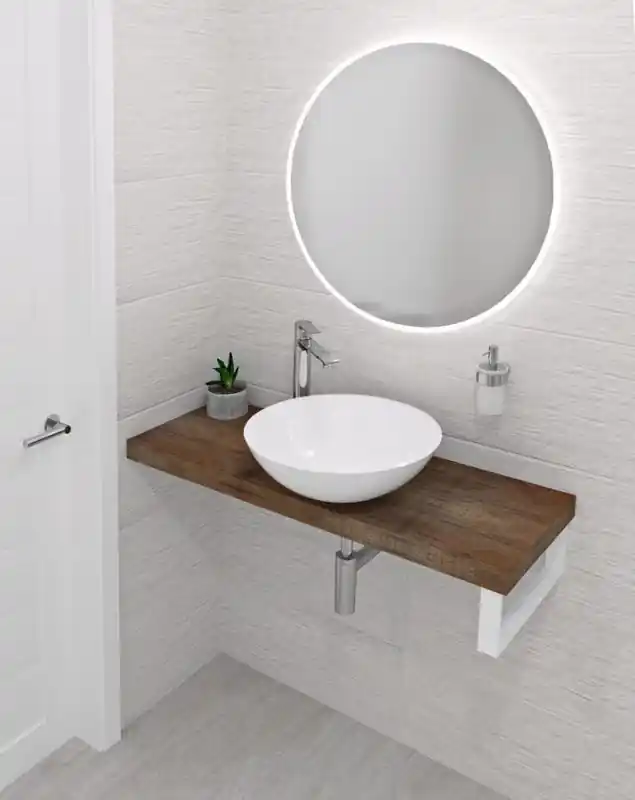 Sapho Avice Blat pod umywalkę 130x36 cm old wood AV1368